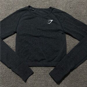 Gymshark Dark Gray Long Sleeve Top